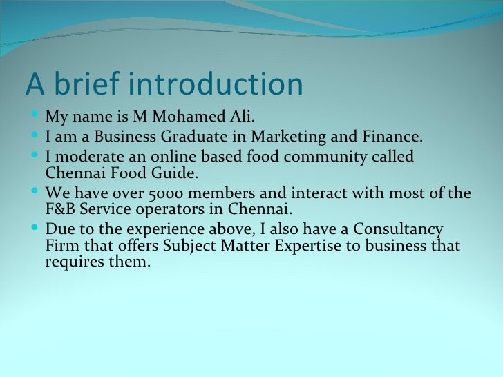 Introduction in Starting your Own Food Business and the various aspec…