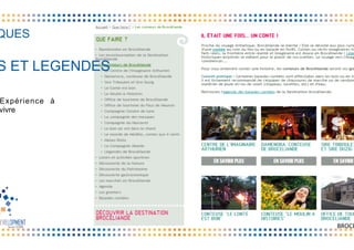 QUES
Expérience à
vivre
S ET LEGENDES
BROCÉ
 