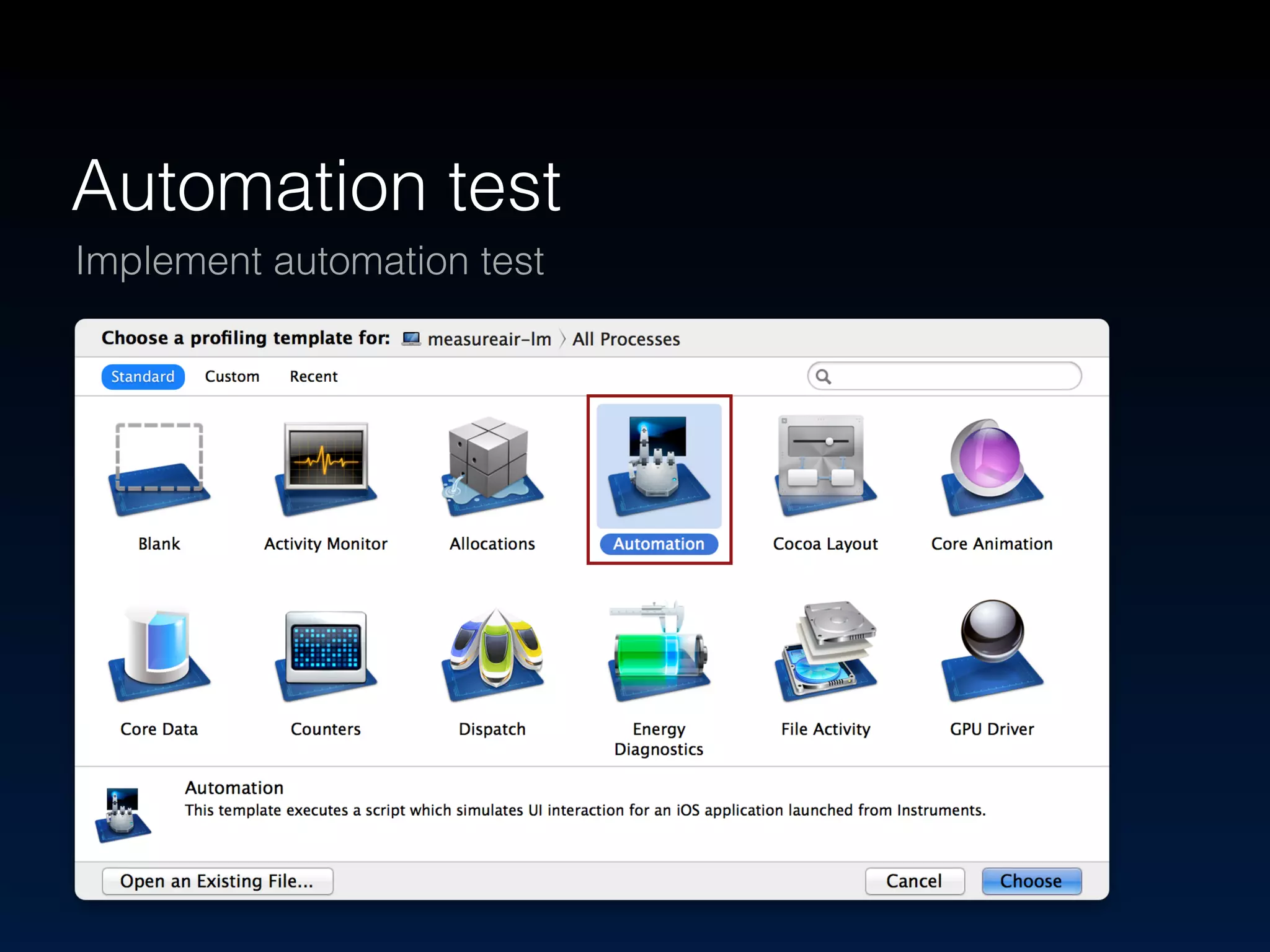 Automation test 
Implement automation test 
 