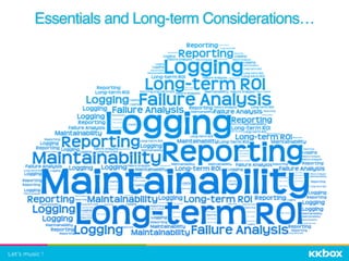Essentials and Long-term Considerations…
 