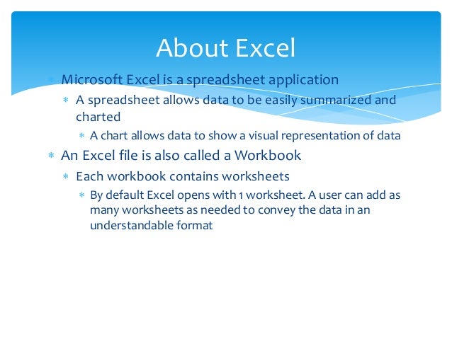 An Excel Allows Data To Be Summarized And Charted Easily