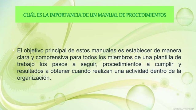 MOP manual de operaciones descripción PPT