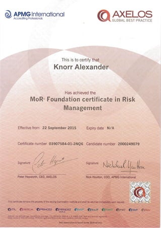 Mor Examples M_o_R Framework | PDF