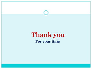 Thank you
For your time
 