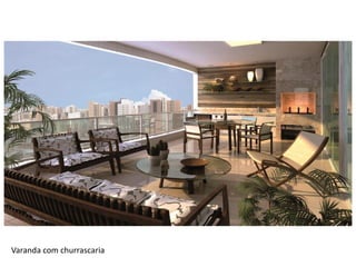 Varanda com churrascaria
 