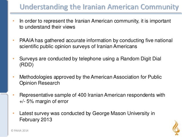 Understanding the Iranian American Community
• In order to represent the Iranian American community, it is important
to un...