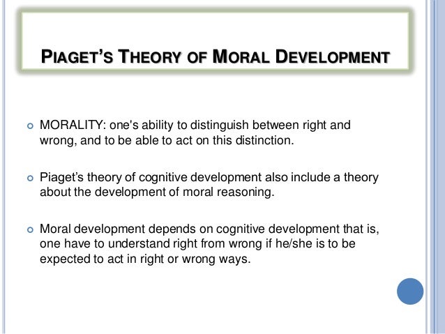 piaget's theory of moral development 2 stages