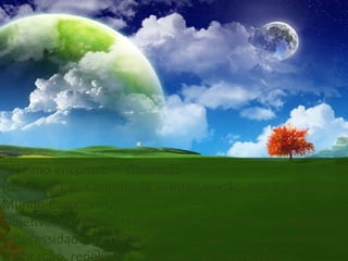 Próximo encontro =  Obsessão
(base no L.E. Capitulo IX – Intervenção dos Espíritos no
Mundo Corpóreo).
Objetivo: explicar a relação entre obsessor e obsidiado, e
a necessidade da reforma intima para mudar e melhorar
a vibração, repelindo-se destas más interferências.

 