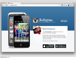 Monday, March 11, 13
 