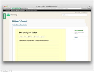 Monday, March 11, 13
 