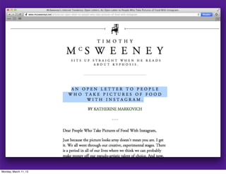 Monday, March 11, 13
 