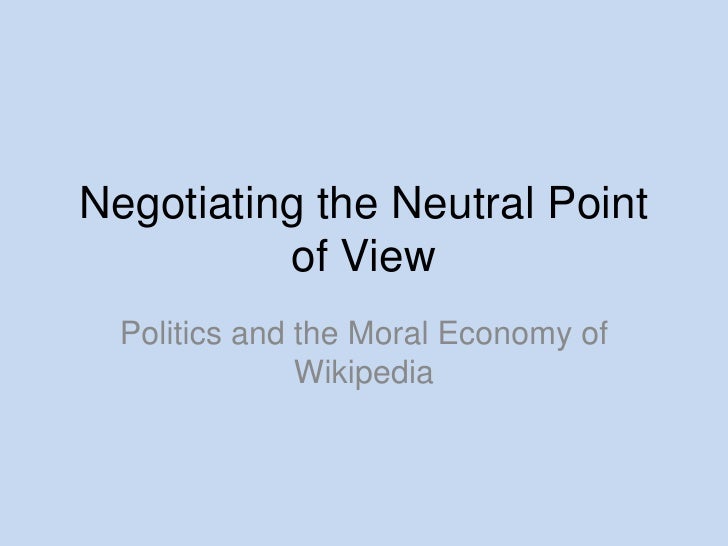 Moral Economy Of Wikipedia