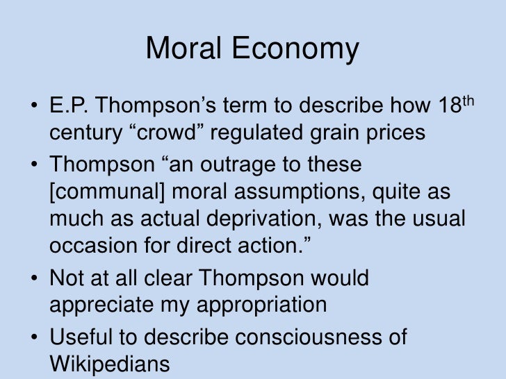 Moral Economy Of Wikipedia