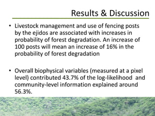 Identification and quantification forest degradation drivers in tropical dry forests: a case study in  Western Mexico