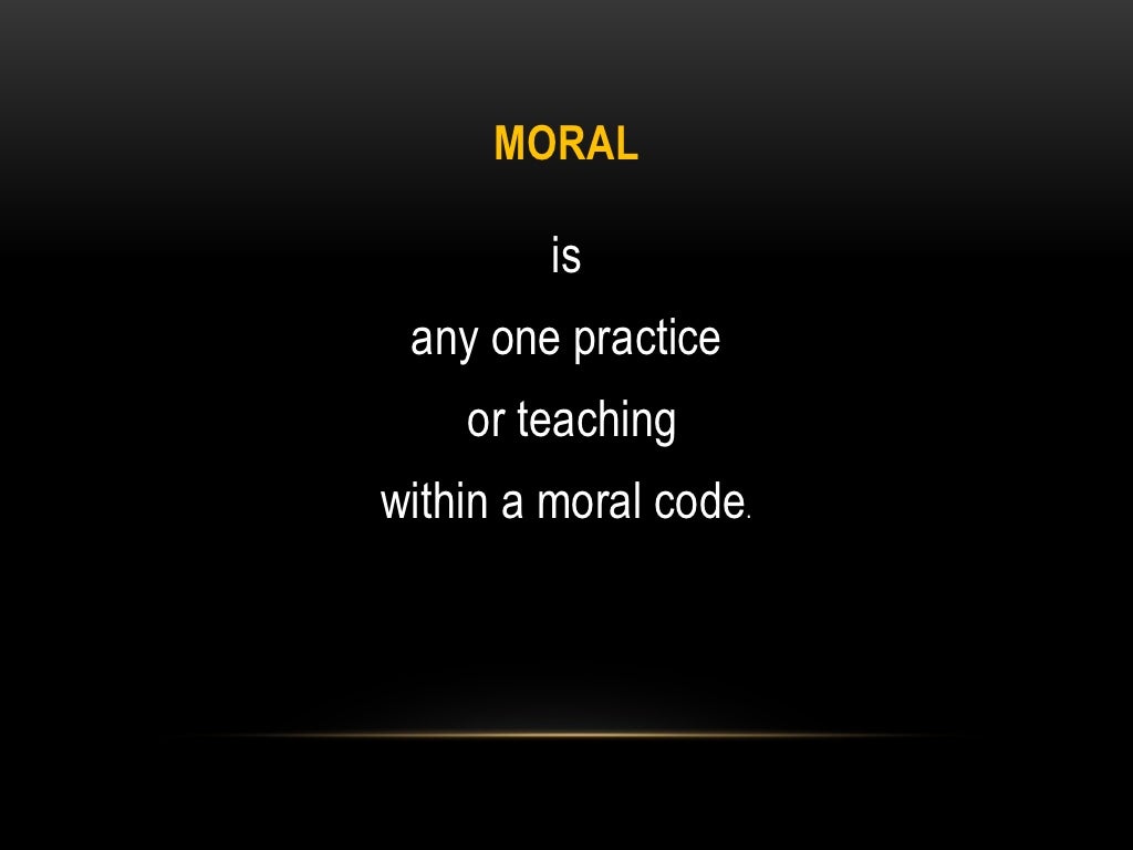 Moral evil
