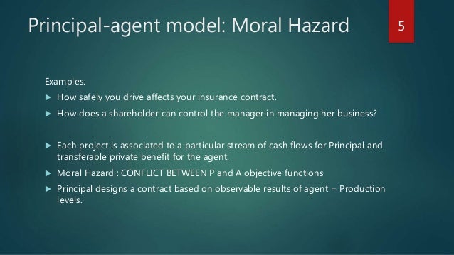 principal agent conflict Agency conflict and cost what form of compensation structure should be expected to reduce agency conflict compensation in the form of profit sharing which is true of moral hazard parties having the tendency to take on risks because the cost is not felt by the party taking the risk the agent acts on ___ of the principal. principal agent conflict Agency conflict and cost what form of compensation structure should be expected to reduce agency conflict compensation in the form of profit sharing which is true of moral hazard parties having the tendency to take on risks because the cost is not felt by the party taking the risk the agent acts on ___ of the principal.