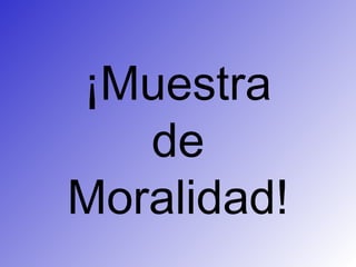 Moralidad