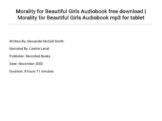 Morality For Beautiful Girls PDF Free Download Morality For Beautiful Girls PDF Free Download