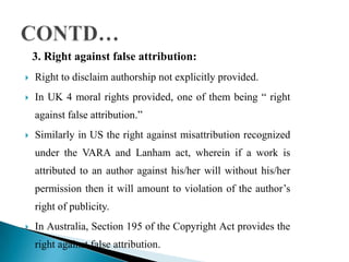 Morality of copyright revisiting the law in light of recent ...