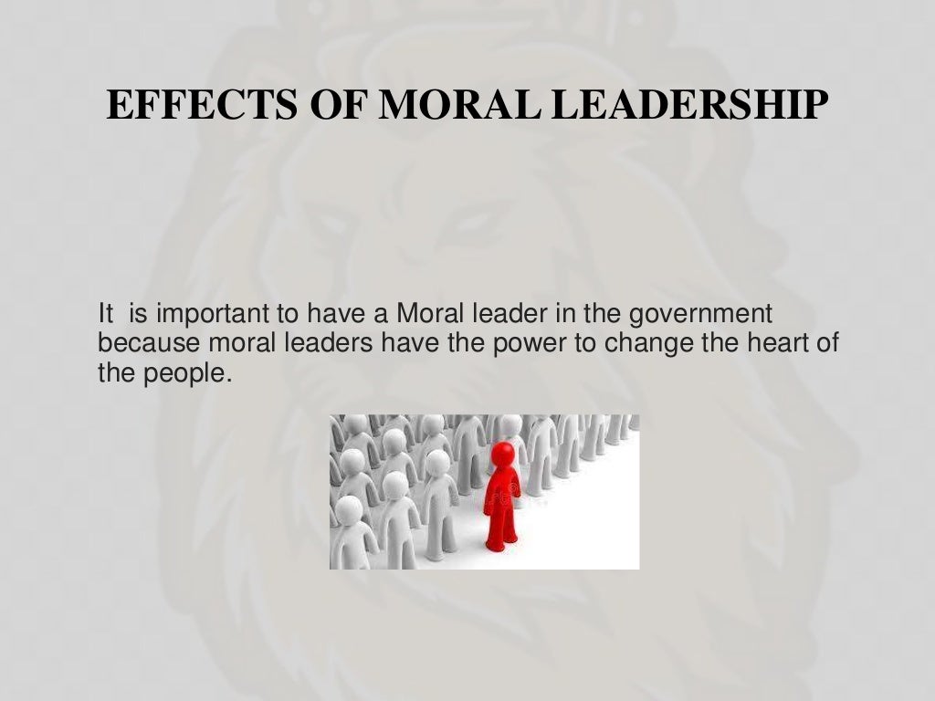 Moral leadership