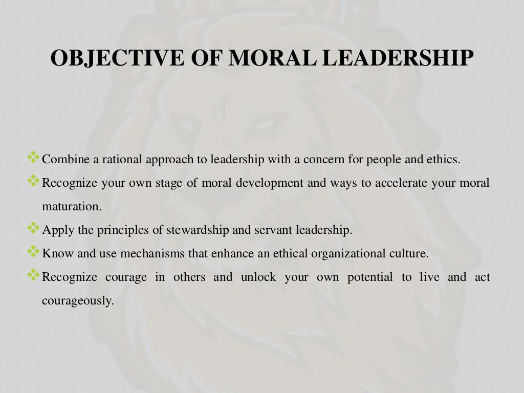Moral leadership