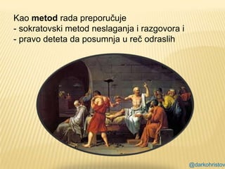 Metod Rada Moralno vaspitanje darko hristov | PPTX
