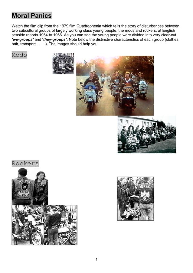 7 Moral Panics Mods and Rockers / Stan Cohen PDF