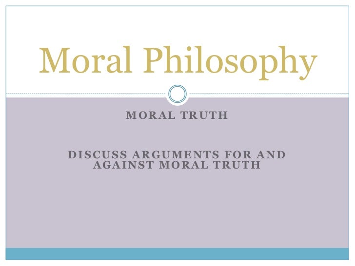 Moral philosophy