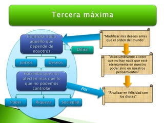 Características de la libertadInfluencias filosóficasInfluencias en las máximas I