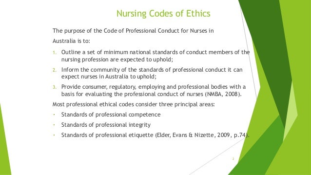 Professional And Ethical Principles Of The Nurses