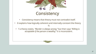 The Presentation on Moral Theory for CSE | PPTX