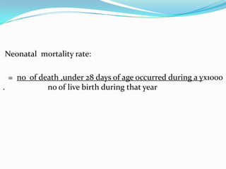 Maternal death is defined as the
 death of a woman while pregnant
 or within 42 days of termination of
 pregnancy irrespe...