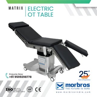 Electric Operation Theatre Tables Matrix