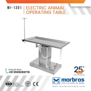 Electric Animal Operating Tables MI-1301