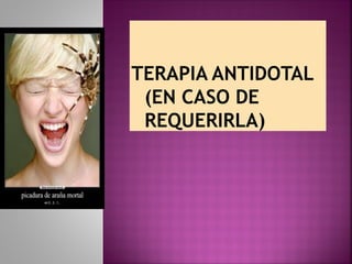 TERAPIA ANTIDOTAL
(EN CASO DE
REQUERIRLA)
 
