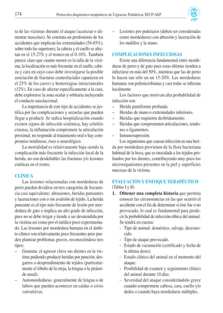 ta de las víctimas durante el ataque (acariciar o ali-
mentar mascotas). Se constata un predominio de los
accidentes que i...