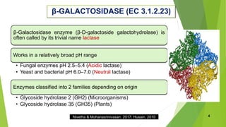 Morden approch of β galactosidase application in dairy and food ...