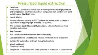 Morden method of extraction and techniques | PPTX