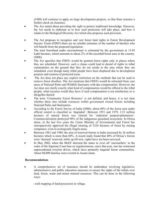 Draft report submitted by the Committee on State Agrarian Relations and Unfinished Task of Land Reforms - Vol. I
