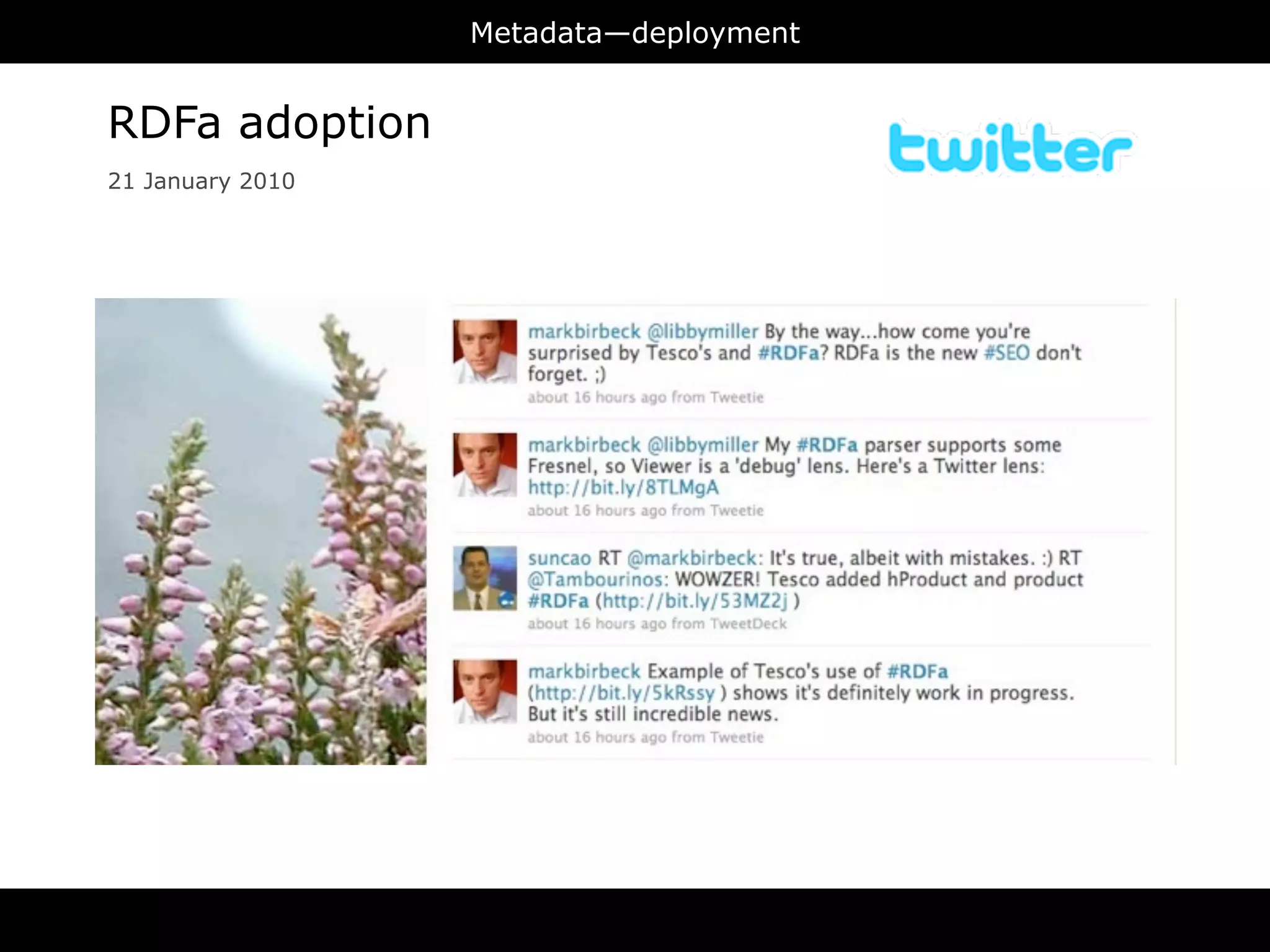 Metadata—deployment


RDFa adoption
21 January 2010
 