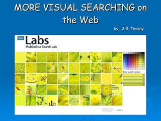 MORE VISUAL SEARCHING on the Web by  Jill  Tinsley 