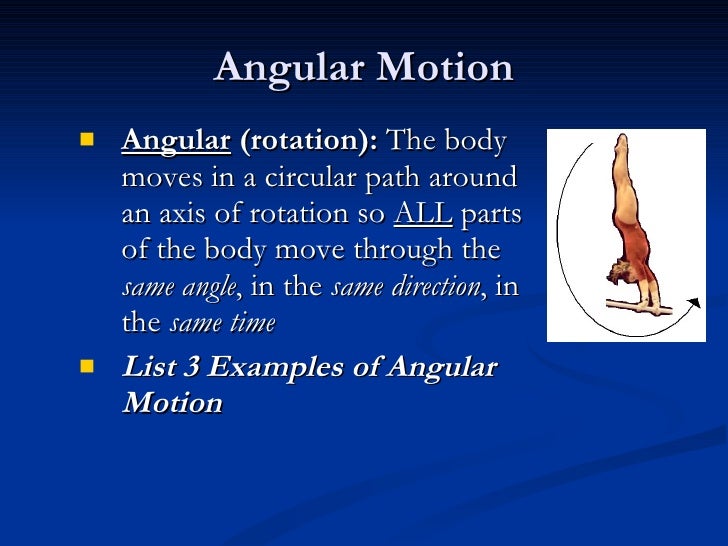 Angular Velocity Sport