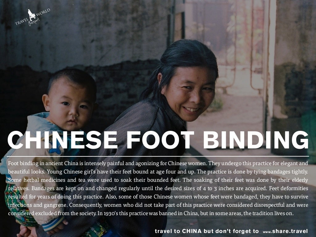 Foot binding in ancient China
