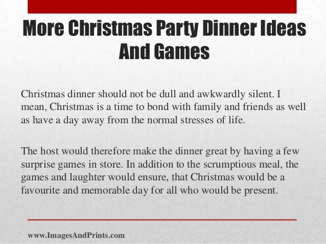 more christmas party dinner ideas and games christmas dinner games