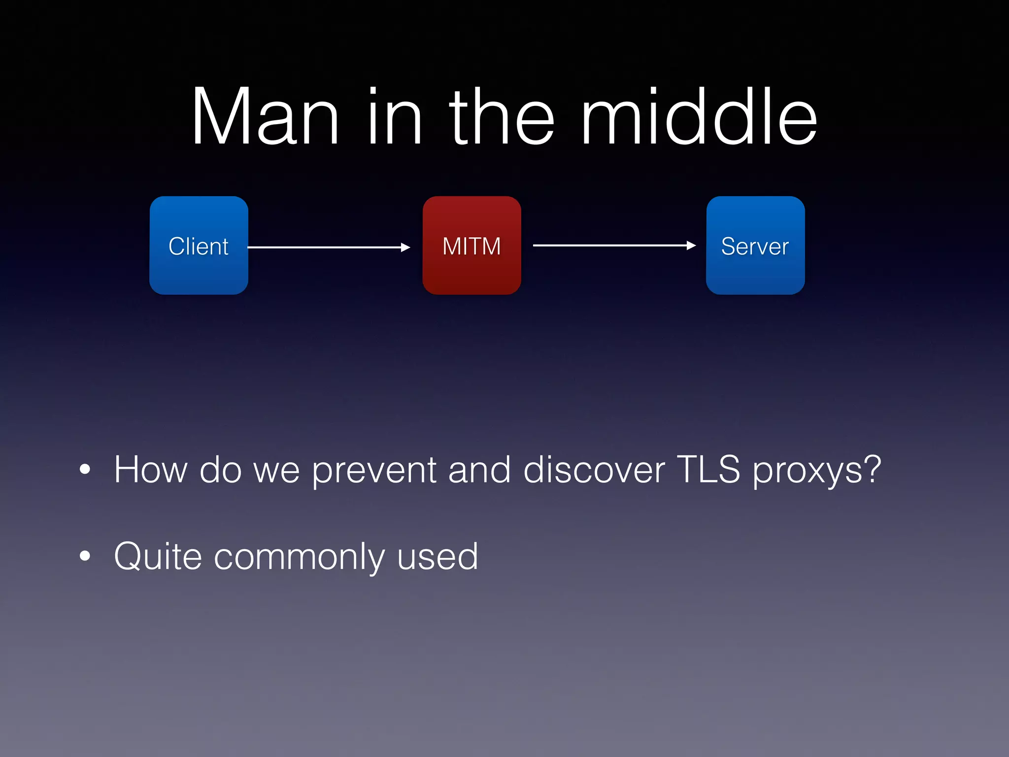 TLS and SSL 
SSL v1.0 - 2.0 
Created by Netscape 
Communications 
Deemed insecure. 
SSL v3.0 
Last version. No support for 
extensions and not for modern 
crypto algorithms. Deemed 
insecure. 
#MoreCrypto 
TLS 1.x 
Open standard defined by the 
IETF. Keeps being updated. 
It’s time to try to stop 
using SSL. 
 