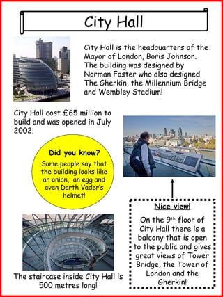 Fact File Example London London Fact Sheets | PPT