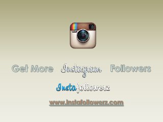 More followers and likes on instagram