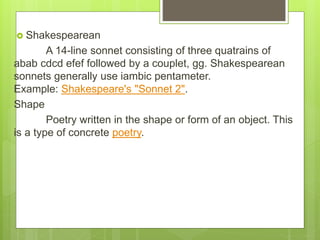 Isonethi Example More forms in poetry | PPTX