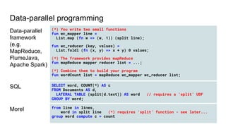 Morel, a data-parallel programming language | PDF