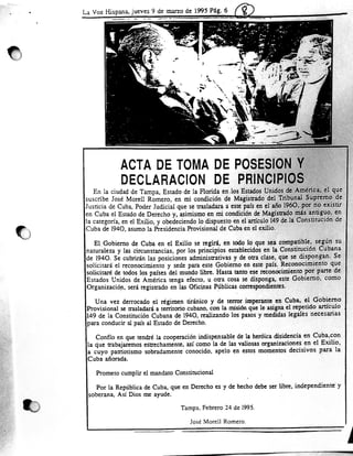 Morell dJuramentación del Dr. José Morell Romeroocumentos